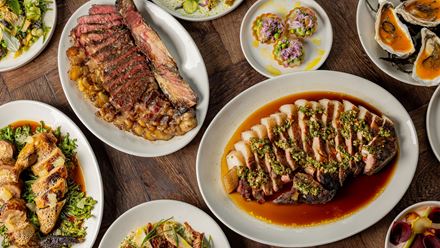 Dishes of food. Credit: Justin De Souza. Image courtesy of The Columbo Group.