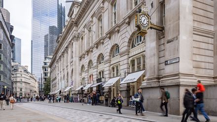 Outside the Royal Exchange. Credit: John Sturrock. Image courtesy of Fier & Folk.
