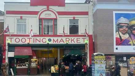 The entrance to Tooting Market. Image courtesy of Tooting Market.