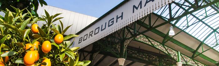 oranges outside Borough Market