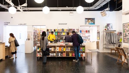 Pick up items related to the Arts at ICA London's shop. Branding by Christa Holka. Image courtesy of ICA London.