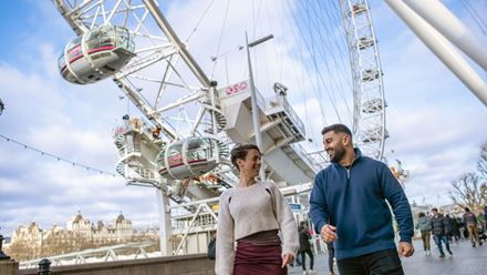 Enjoy 360 degree views of London with a trip on the London Eye. © London & Partners/Michael Barrow