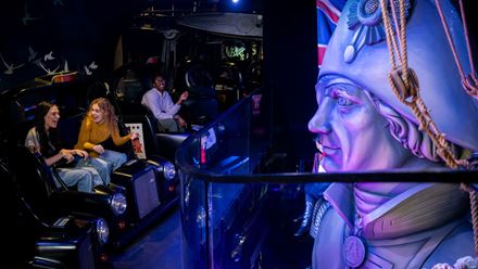 Take a journey through London's history on the Spirit of London ride at Madame Tussauds London. Image courtesy of Merlin.