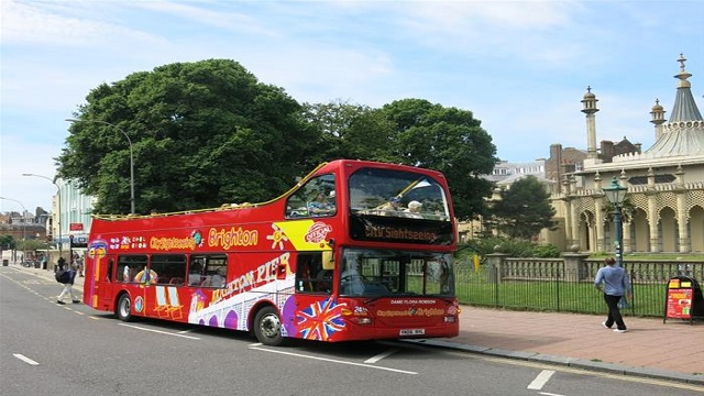 Brighton hop on hop off bus tour. Image courtesy of Golden Tours.