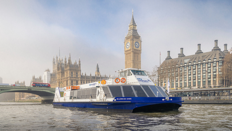 Profitez d'une croisière le long de la Tamise avec City Cruises et découvrez les plus beaux monuments de Londres. Image fournie par City Cruises.
