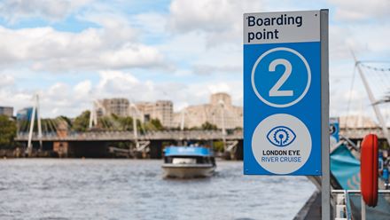Get ready to enjoy a circular sightseeing cruise of London on the river Thames. Image courtesy of Merlin Entertainments.