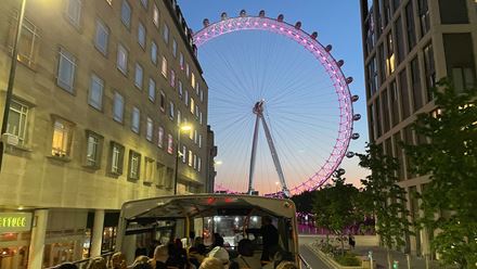 London by Night Open Top Bus Tour. Image courtesy of Golden Tours.