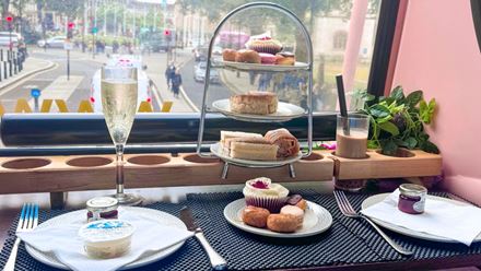 Savour sweet and savoury treats on a Taylor Swift-inspired afternoon tea bus tour. Image courtesy of Golden Tours.