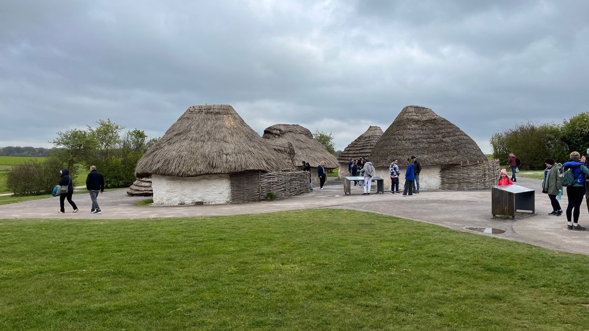 Neolithic houses at Stonehenge.