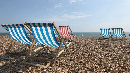 Brighton beach. Photo by Julia Hammond on Unsplash.