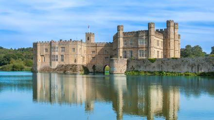 Head to the historic grounds of Leeds Castle on a day trip from London. Image courtesy of Golden Tours. Head to the historic grounds of Leeds Castle on a day trip from London. Image courtesy of Golden Tours.