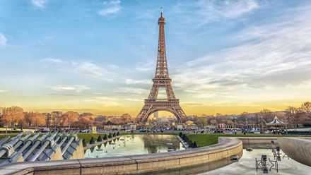 Visit Paris on a day trip from London and see the Eiffel Tower up close. Image courtesy of Shutterstock