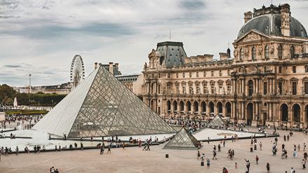 Visit the Louvre while in Paris. Image courtesy of Unsplash, credits: Mika Baumeister Visit the Louvre while in Paris. Image courtesy of Unsplash, credits: Mika Baumeister