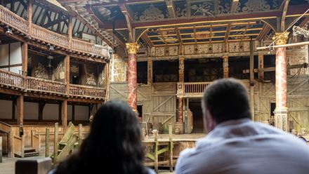 Take a guided tour of Shakespeare's Globe Theatre and marvel at the grand stage where many of Shakespeare's plays were performed over the decades. ©London & Partners/Michael Barrow