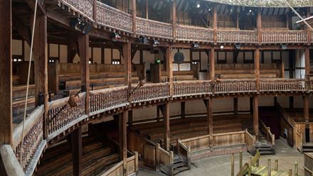 Explore a theatre like no others in London with a tour of the Shakespeare's Globe Theatre. ©London & Partners/Michael Barrow