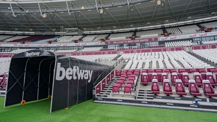 Explore the pitchside areas, including the dugouts, on a London Stadium tour © Shutterstock. Image courtesy of Golden Tours.