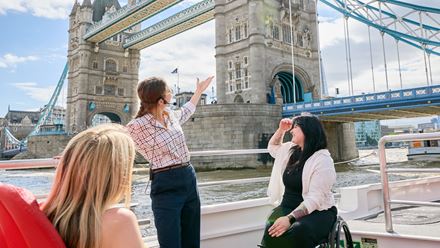 See London from a new perspective as you cruise along the Thames, taking in some of the capital’s most iconic landmarks along the way. Image courtesy of HRP.