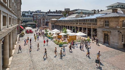 See Covent Garden’s iconic market. Image courtesy of Covent Garden/ Capco.