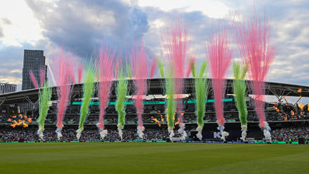 Celebrations at the Oval Invincibles Women vs Birmingham Phoenix Women match at The Hundred.