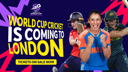 Watch teams compete at Lord's and The Oval during the ICC Women's T20 World Cup 2026. Image courtesy of ICC Women's T20 World Cup 2026.