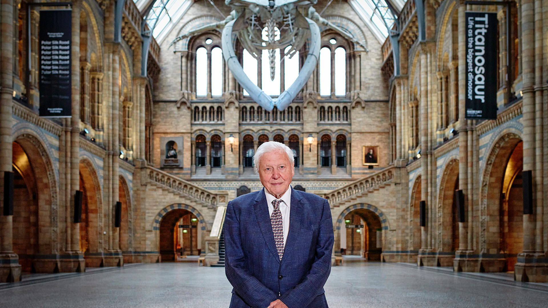 David Attenborough im Natural History Museum.