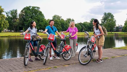 Hire a Santander Cycles bike with friends for the ultimate active day out. Credit: Golden Tours. Image courtesy of Golden Tours. Hire a Santander Cycles bike with friends for the ultimate active day out. Credit: Golden Tours. Image courtesy of Golden Tours.