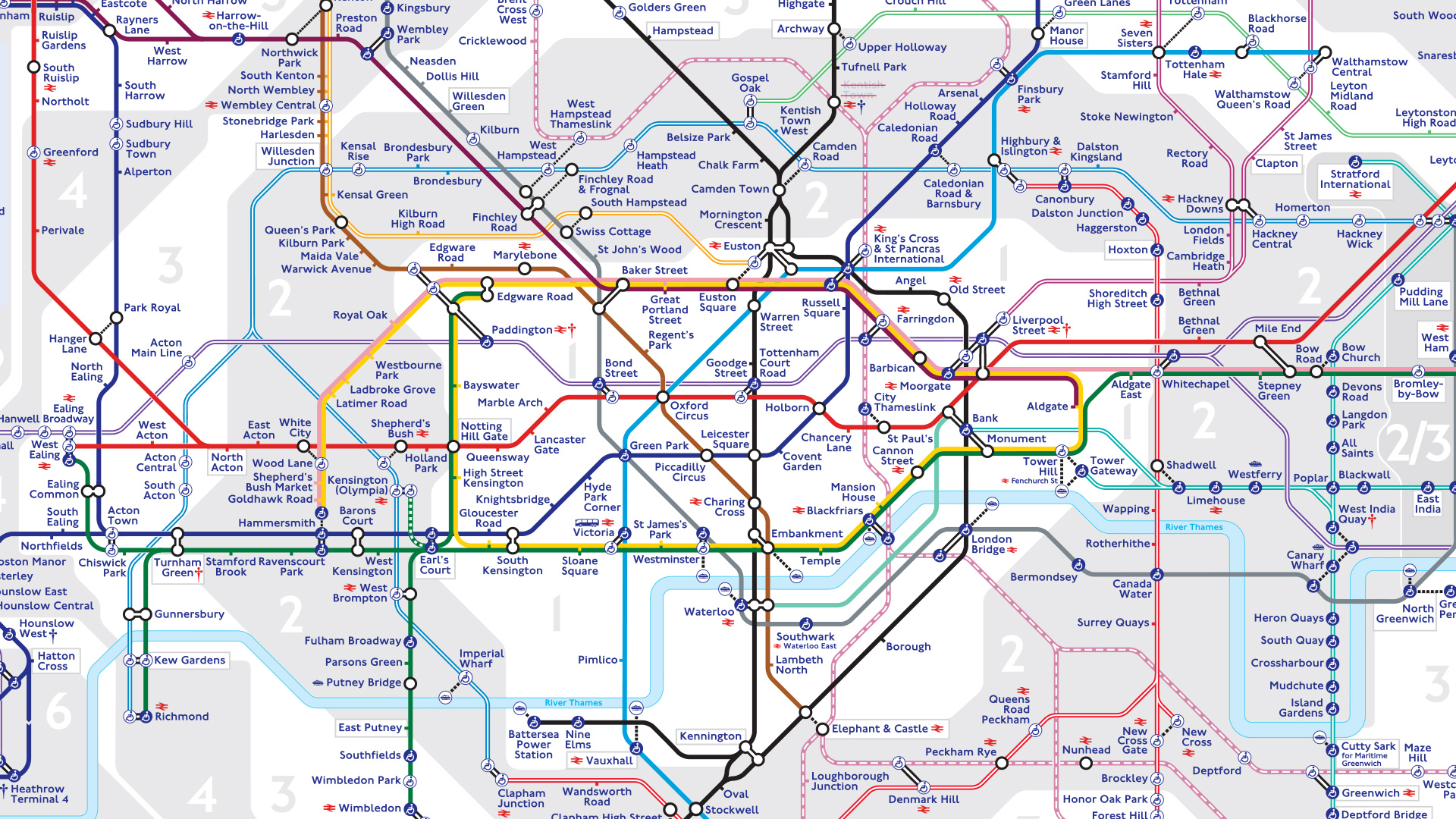 The London Tube map