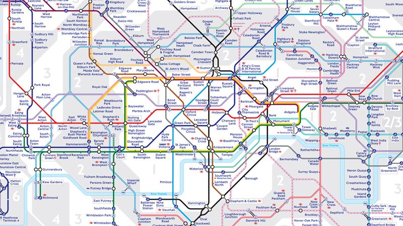 Mapa del metro de Londres
