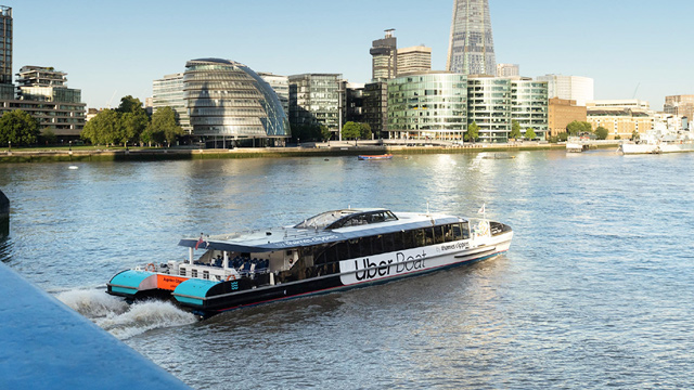 Float past landmarks with Uber Boat by Thames Clippers. Image courtesy of Uber Boat by Thames Clippers.