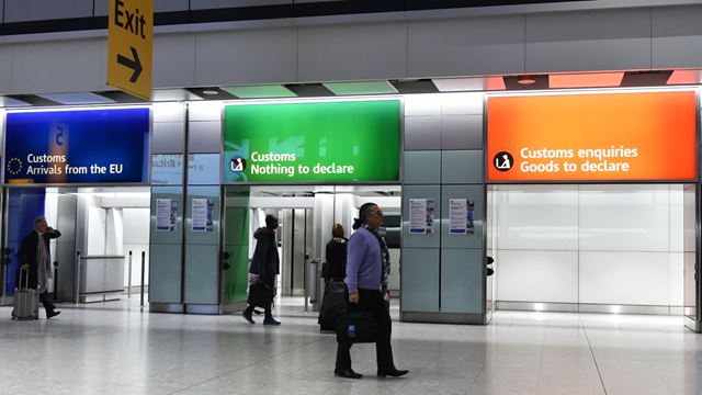 England Customs Control Visiting London for the first time
