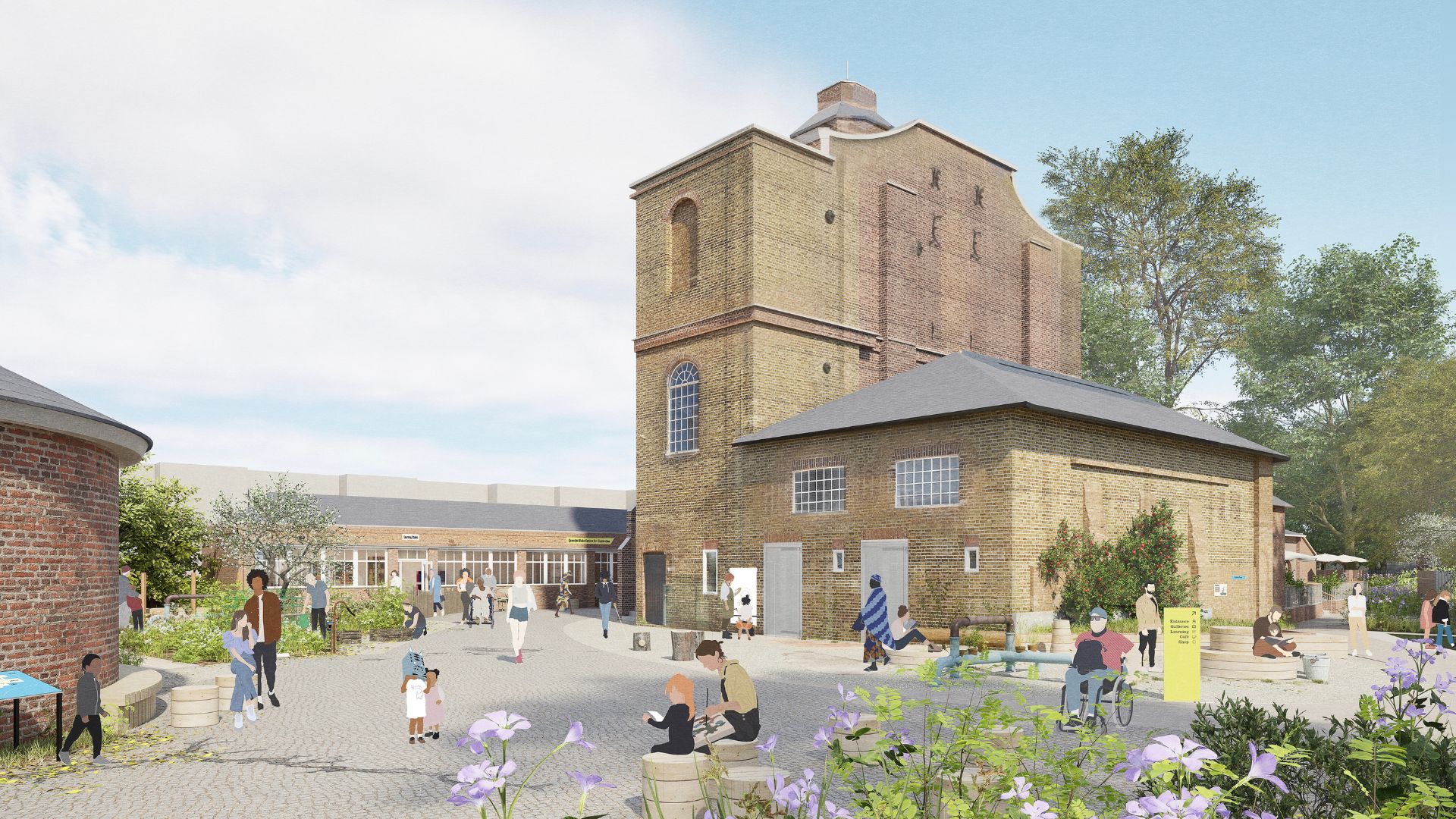 An impression of the exterior of the new Quentin Blake Centre for Illustration