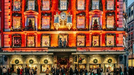 While in London this winter, make the most of your Christmas shopping at Fortnum and Masons, an old favourite in England. Image courtesy of London & Partners/Michael Barrow