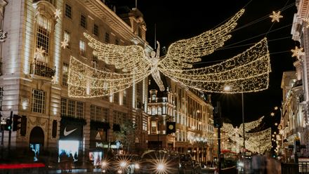 Visit the iconic Christmas spirits that light up Regent Street each year. Credit: Leo Cinicolo. Image courtesy of Eight & Four.