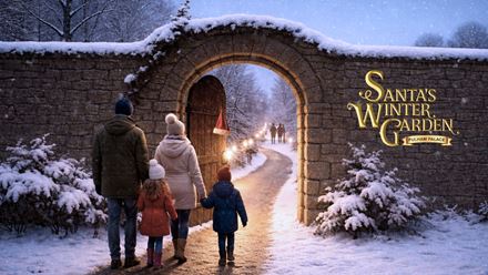 Step through the gates into Santa's Winter Garden at Fulham Palace and discover a magical festive world beyond. Image courtesy of Intuitive Events.