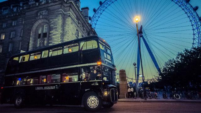 La visite guidée avec The London Ghost Bus Tours. Image fournie par The London Ghost Bus Tours.