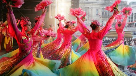 Les célébrations du Nouvel An chinois prennent place sur Londres avec de nombreux spectacles sur le West End et Chinatown. Image fournie par LCCA