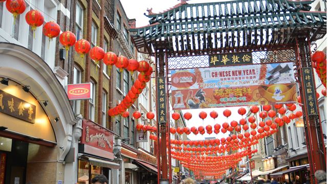 Chinatown during Chinese New Year. Credit: Jon Mo