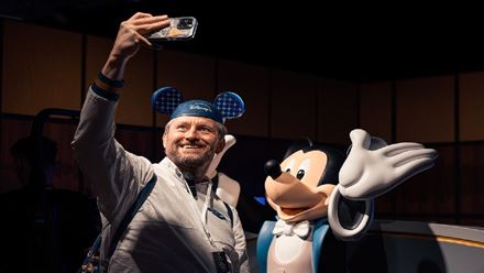 Celebrate 100 years of Disney magic by exploring ten immersive themed galleries at Disney100: The Exhibition. Image courtesy of Golden Tours.
