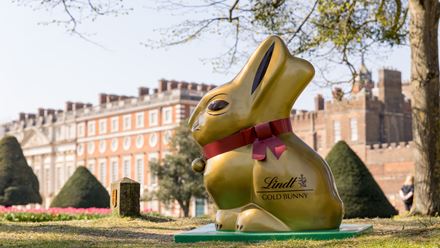 Join in the Lindt Gold Bunny Hunt at Hampton Court Palace this Easter. Credit: Richard Lea-Hair. Image courtesy of Historic Royal Palaces.