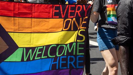 Pride celebrates LGBTQ+ London with revellers of all genders, sexualities, races and faiths. Credit: Andy Soloman. Image courtesy of Shutterstock.