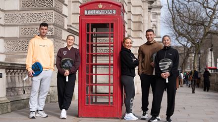 Support the UK team at the London Premier Padel P1 event this summer. Credit: Premier Padel. Image courtesy of Premier Padel.