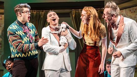 Step back in time as one of Disney's most beloved films makes its way to the London stage: 101 Dalmatians The Musical. Image courtesy of Helen Snell Ltd/ Photo credit: Johan Persson.