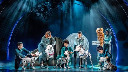 See the pawsome stage adaptation of 101 Dalmatians: The Musical at the Eventim Apollo and spot the puppies from the puppets on stage. Image courtesy of Helen Snell Ltd/ Photo credit: Johan Persson.