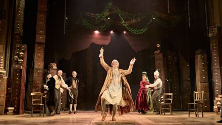 Revisit one of the most famous Christmas stories this December with A Christmas Carol: A Ghost Story, starring Matthew Cottle as Scrooge. Photo credit: Manuel Harlan.