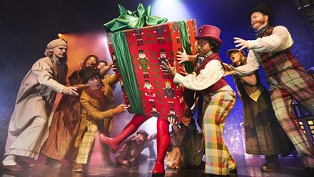 See a show packed with the trademark slapstick comedy and cleverly staged disasters the Cornley crew is known for. Credit: Matt Crockett. Image courtesy of London Theatre Direct.