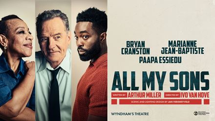 Catch the star-studded London production of All My Sons - a powerful tale of corporate greed, guilt, and redemption - live at Wyndham’s Theatre. Image courtesy of London Theatre Direct.