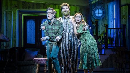 Step into the world of Tim Burton as Beetlejuice the Musical brings the original story to life in a new and imaginative way at the Prince Edward Theatre. Image courtesy of London Theatre Direct.