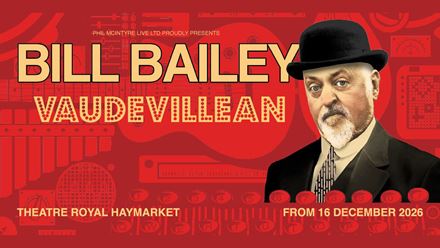 Enjoy an evening of comedy, music and storytelling from Bill Bailey. Image courtesy of London Theatre Direct.