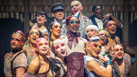 Enter the underground world of Cabaret at the Kit Kat Club and watch a mesmering show at the Playhouse Theatre. Image courtesy of Raw PR/ credit Mark Brenner