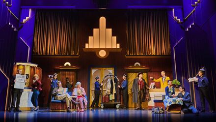 Laugh out loud at the hilarious The Comedy About Spies. Image courtesy of London Theatre Direct.